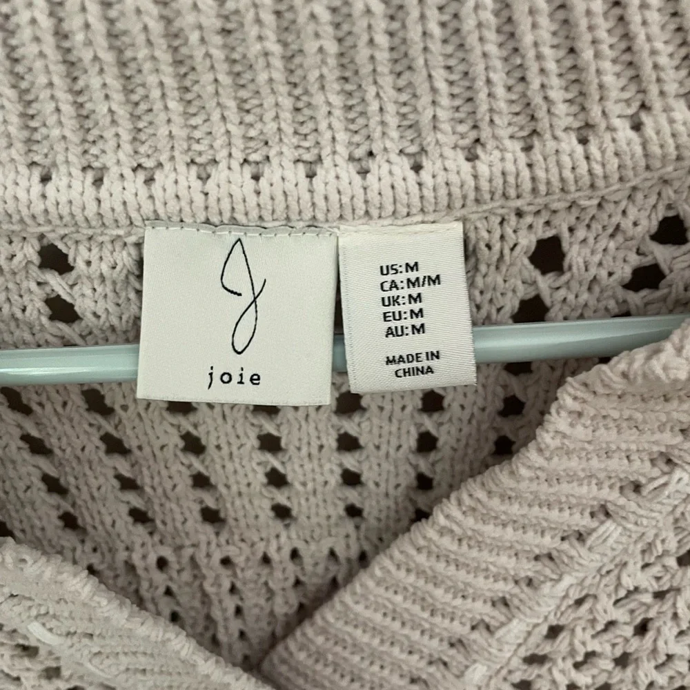 Joie Cream V-Neck Knit Sweater - Picture 2 of 6